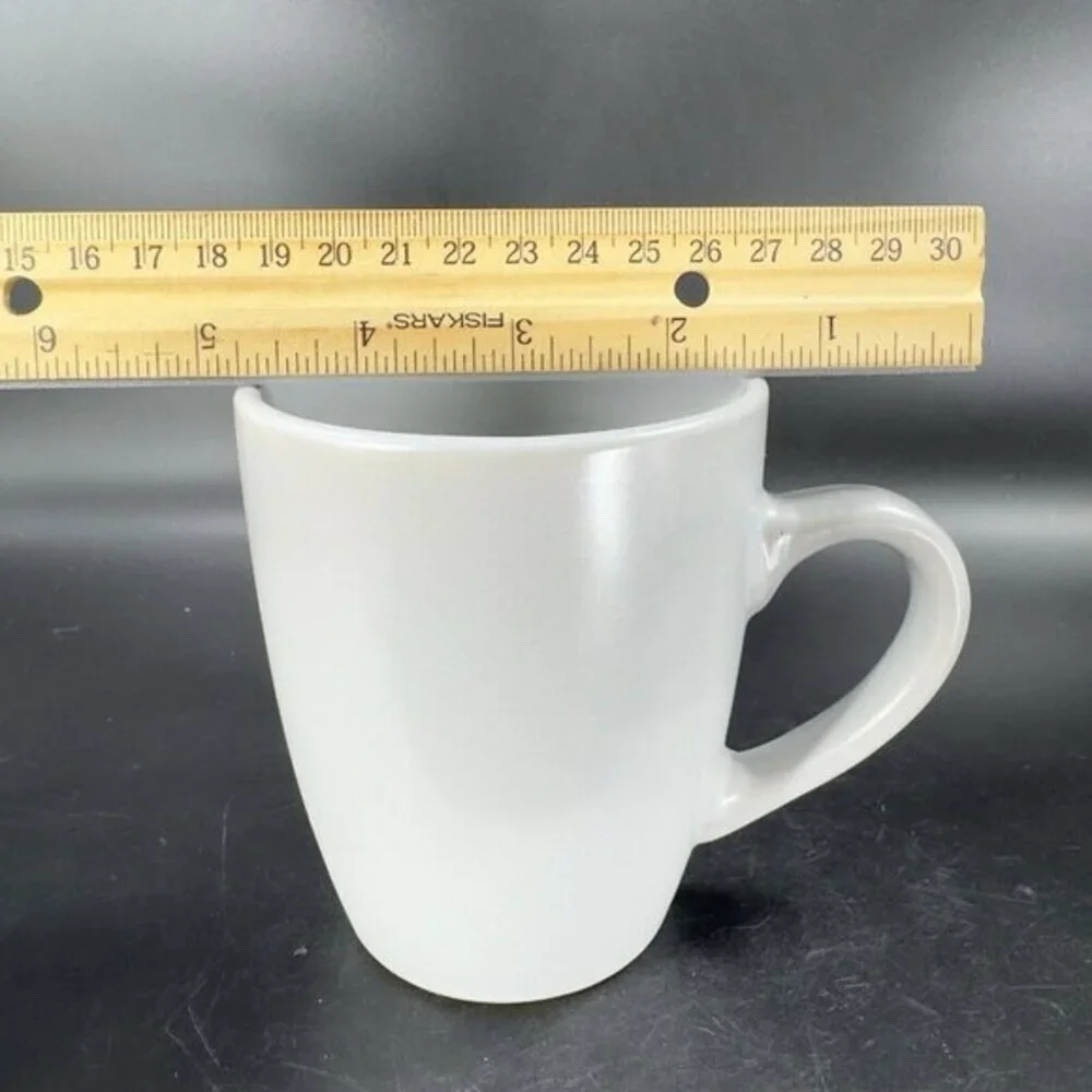Balvery BIA Aura Solid Stone Gray Ceramic 12 ounce Coffee Mug Cup Porcelain Set2